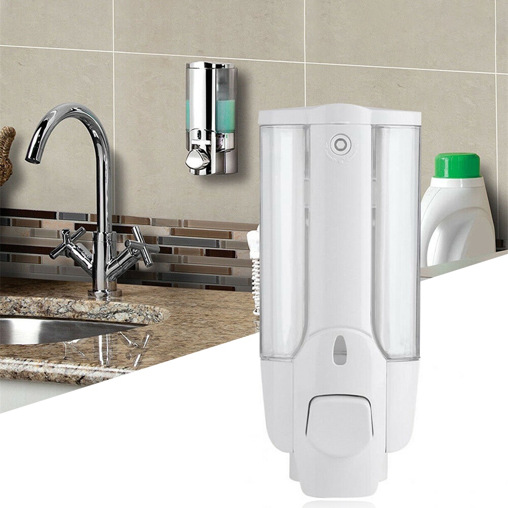 Wall Mounted Soap Dispenser Home Hotel Bathroom Hand Cleaner Soap Shampoo Shower Gel Dispenser