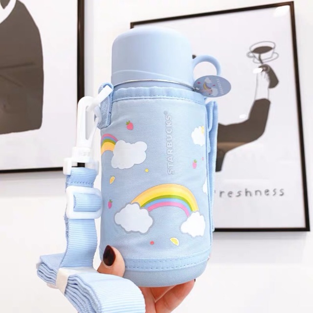 Set bình giữ nhiệt và túi đáng yêu