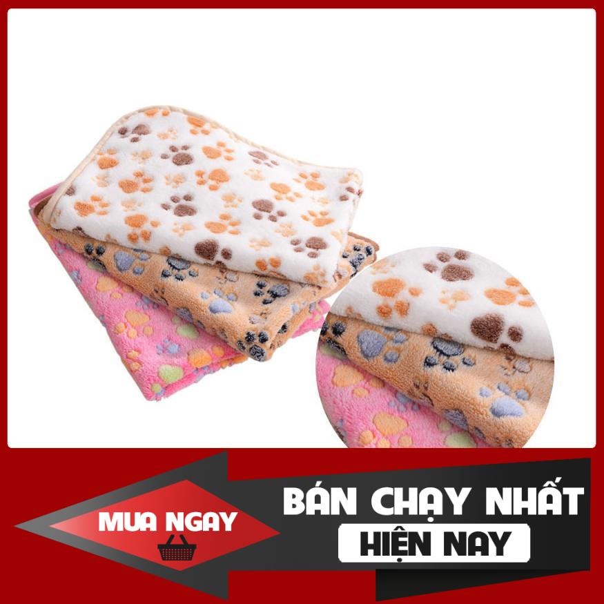 [Mã PET50K giảm Giảm 10% - Tối đa 50K đơn từ 250K] Chăn mền vải nhung siêu mềm mại cho chó mèo (kt 60*40cm) 0