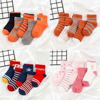 Set 5 đôi tất cho bé 1-12 tuổi