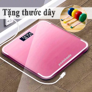 [ Sạc Pin 1 Năm 2 lần ] Cân Điện Tử Sạc USB Padabanic Cân Sức Khỏe Gia Đình Chuẩn Xác Hiển Thị Nhiệt Độ Phòng DT235