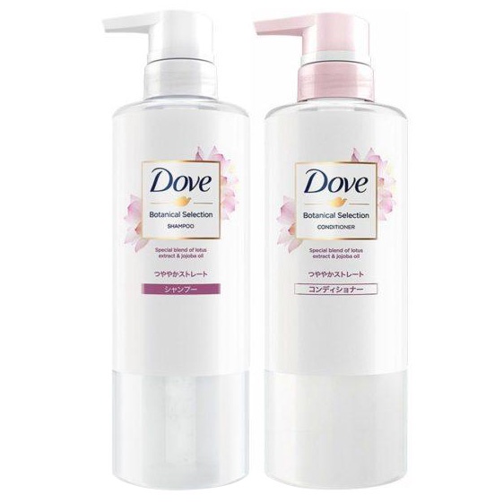Bộ Gội Xả Dove Bóng Mượt Từ Hoa Sen Và Dầu Jojoba 500g