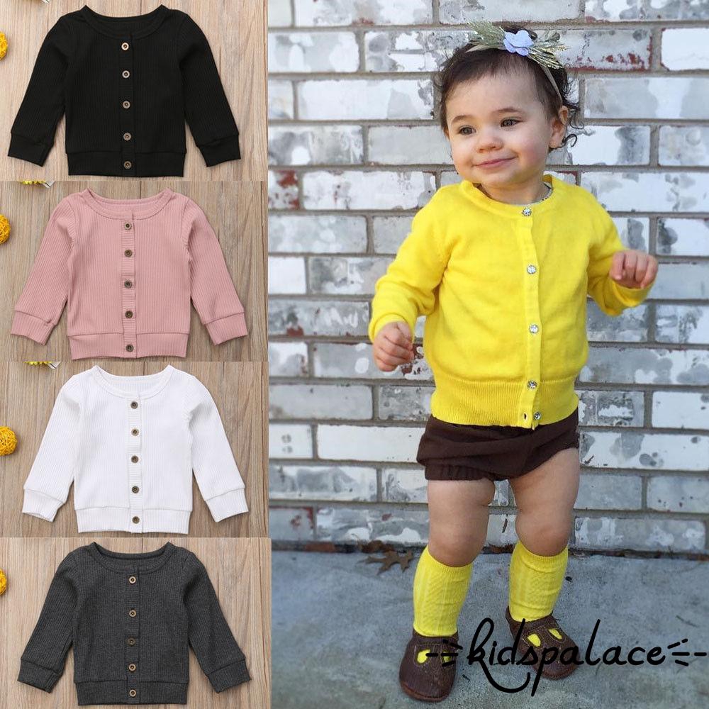 Áo Khoác Cardigan Đan Len Màu Sắc Cho Bé