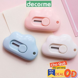 DecorMe dao rọc giấy hình đám mây mini bỏ túi tiện lợi nhiều màu dễ thương văn phòng phẩm