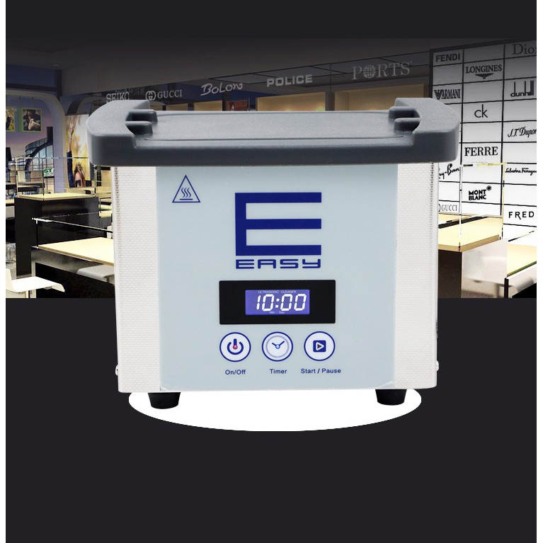 Máy Rung Rửa Sóng Siêu Âm Derui SC07 Màn Hình LCD, Máy Rung Khử Khí Làm Sạch Sâu, Máy Rửa Trang Sức Đa Năng Derui