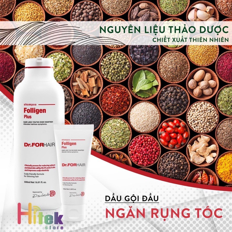 Combo 2 chai dầu gội Dr.ForHair cao cấp giảm rụng tóc/ Phục hồi tóc hư tổn