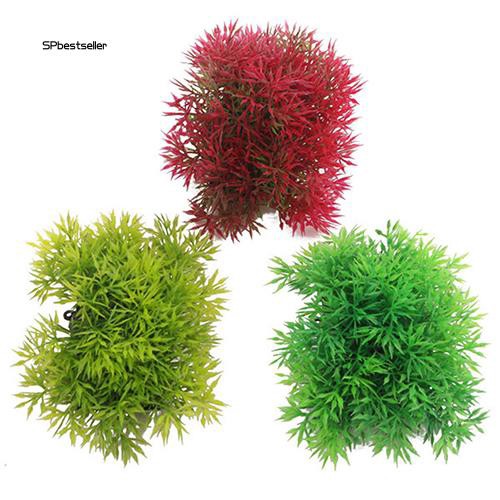 Cây cỏ nhân tạo bằng nhựa trang trí bể cá