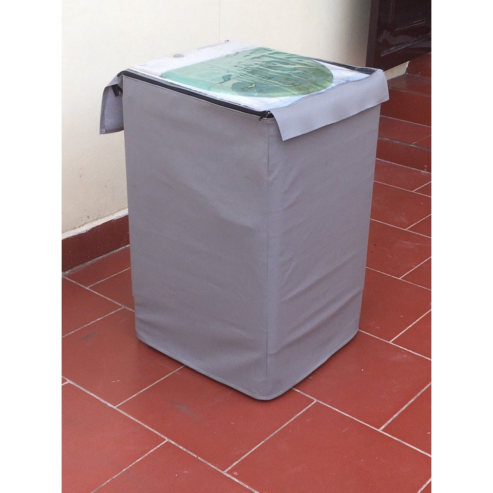 Áo trùm, Vỏ Bọc Máy Giặt Cửa Trên Chống Nước, Chống Nắng ( Chất Liệu Da Cao Cấp )
