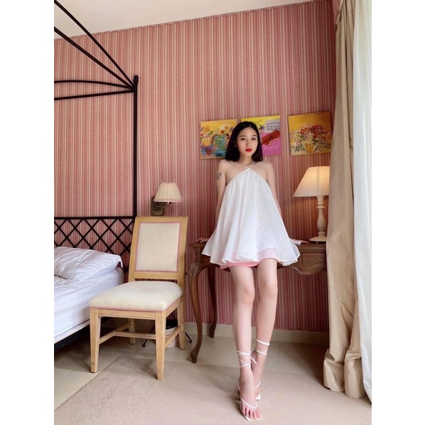 NENE TOP - ÁO YẾM VOAN 2 LỚP