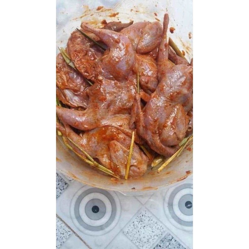 79k 10 con  chim cút ướp lá mắt mật