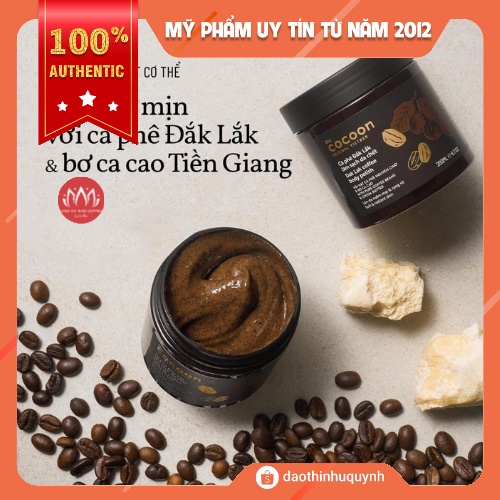 Tẩy Da Chết Cocoon Dak Lak Coffee Body Polish Từ Cà Phê Đak Lak 200ml