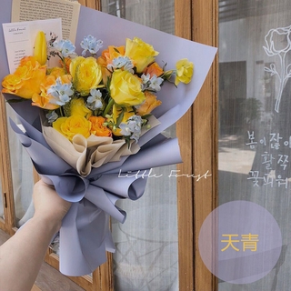 Bộ 10 Giấy Gói Hoa 58x58cm Màu Trơn Chống Thấm Nước