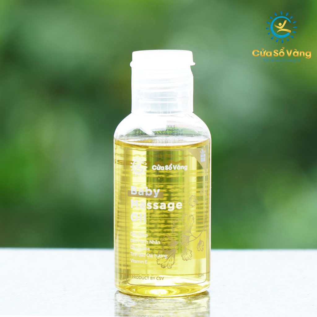 Dầu Massage Baby Cửa Sổ Vàng Kích Thích Các Giác Quan Dưỡng Da Làm Mềm Da Mang Lại Mùi Thơm Dễ Chịu Cho Cơ Thể