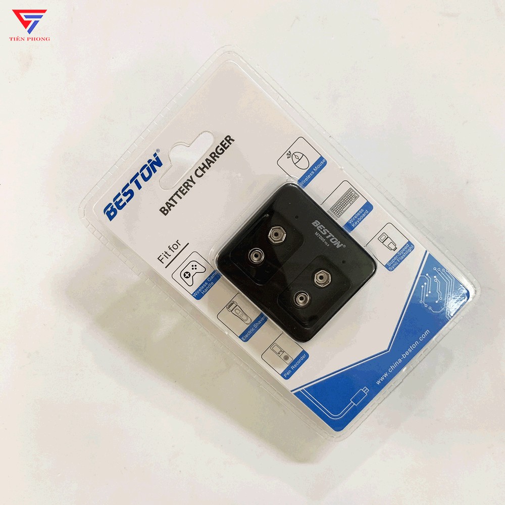 Bộ Sạc Pin 9V Beston, pin sạc 9v giá siêu tốt