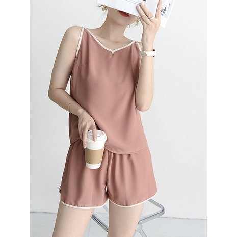 Bộ đồ ngủ nữ hai dây, bộ ngủ pyjama hai dây quần ngắn chất liệu lụa tằm siêu thoáng mát, thoải mái | BigBuy360 - bigbuy360.vn