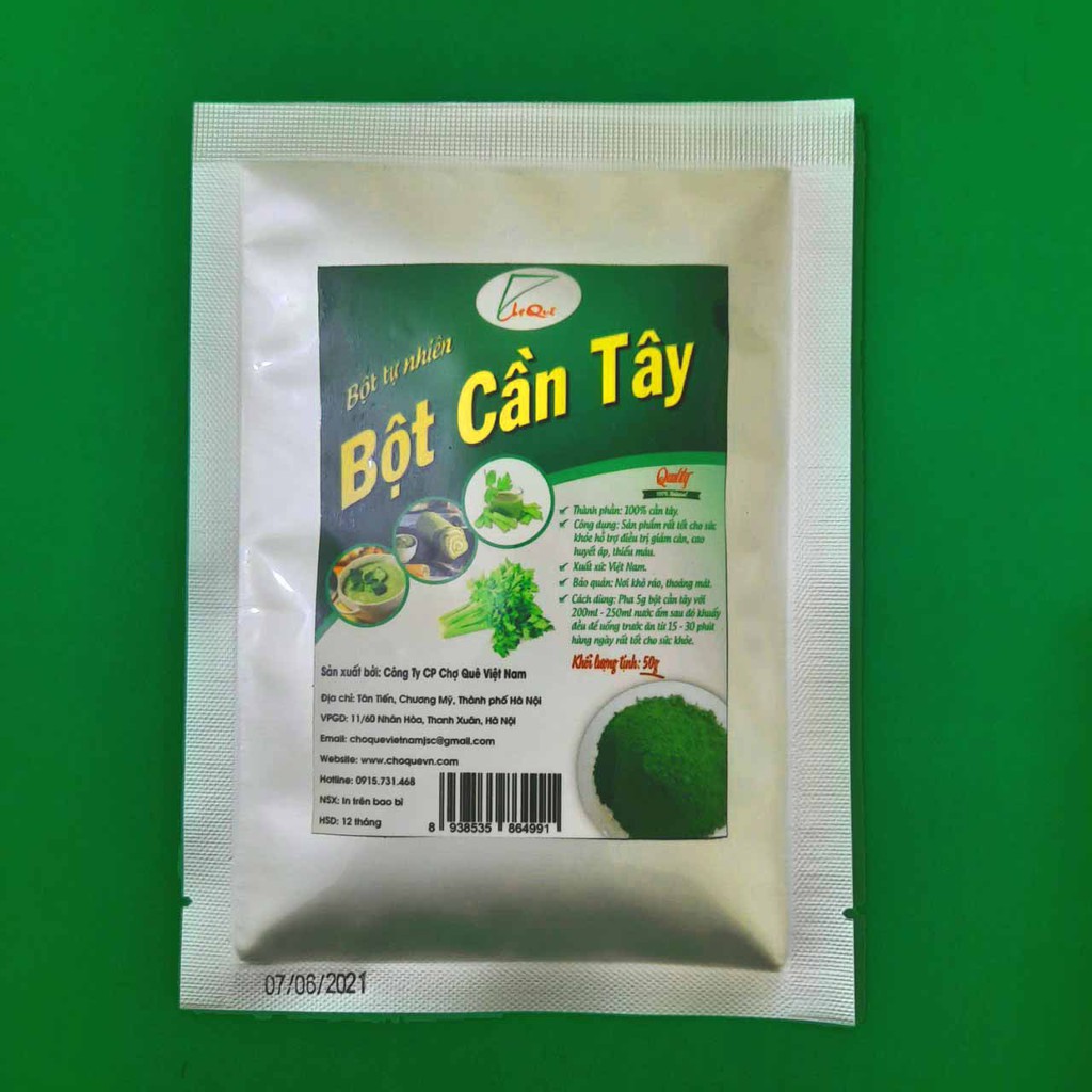 BỘT CẦN TÂY GIẢM CÂN 50G NGUYÊN CHẤT SẤY LẠNH