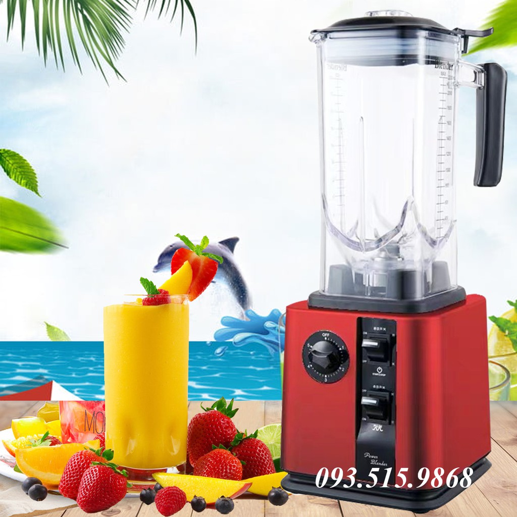 Máy Xay Công Nghiệp Chuyên Dụng BLENDER MIXING [ 2200W ], Xay Đá Bi, Sinh Tố Đá, Xay Thịt Cá , Xay Hạt, Xay Bột