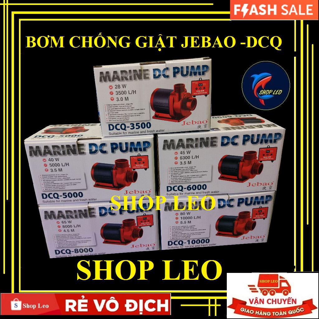 [Mã PET2405 giảm 10% đơn 250K] Bơm Chống Giật Jebao DCQ - BƠM BỂ CÁ CAO CẤP - Hồ cá cảnh - Bể thủy sinh