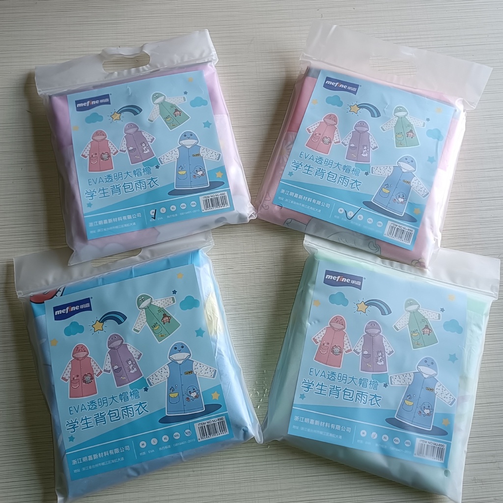 Áo Mưa Hoạt Hình Dễ Thương Cho Bé