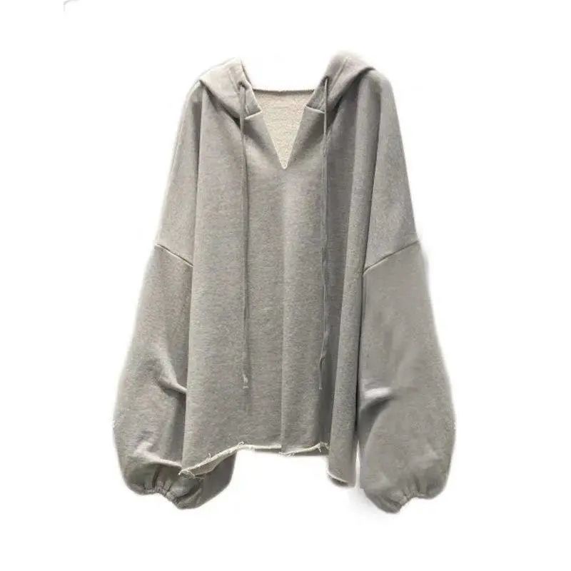 Áo Khoác Hoodie Mỏng Dáng Rộng Tay Phồng Phong Cách Hàn Quốc Thời Trang Cho Nữ 40-150KG C8142