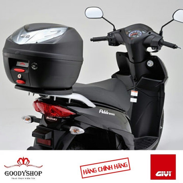 Thùng Đựng Đồ Xe Máy Givi E250N2 Monolock  25 Lít Tặng đế đệm Hàng chính hãng