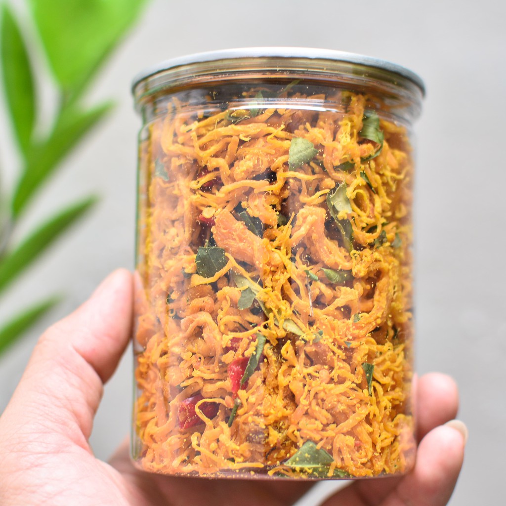 [Hủ 200g] Khô gà lá chanh loại ngon - Đồ ăn vặt Nhà Gấu | BigBuy360 - bigbuy360.vn