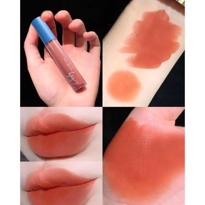 [Cam Cháy ]Son Cao Cấp Dolly Velvet Lips Blue Classic 2020 Màu Cam Cháy Rất Tây Chất Son Mềm Mịn Như Nhung | BigBuy360 - bigbuy360.vn