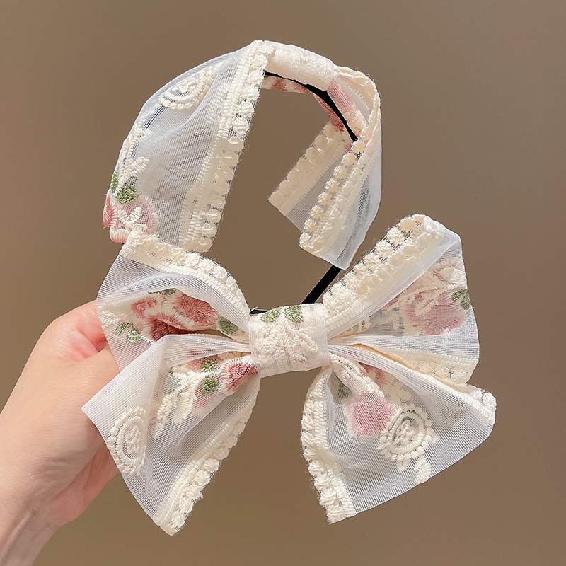 Kẹp Tóc Nơ Lưới Cỡ Lớn Thời Trang Hàn Quốc Xinh Xắn Cho Nữ