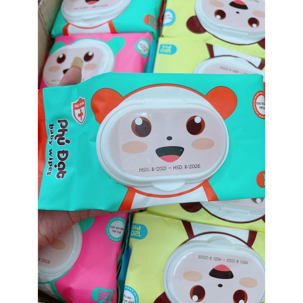 Khăn Giấy Ướt Phú Đạt Không Mùi An Toàn Cho Sức Khoẻ - 1 Gói