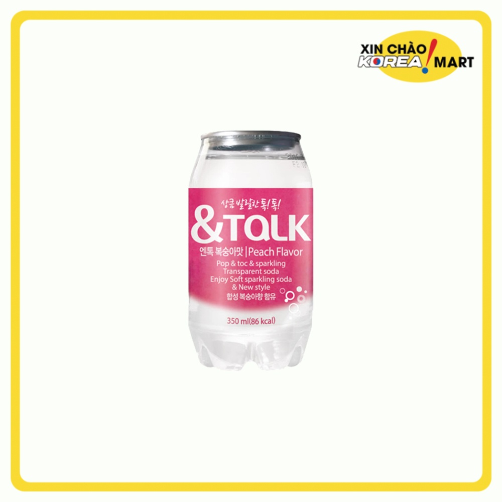 NƯỚC GIẢI KHÁT HÀN QUỐC SODA VỊ ĐÀO &TALK