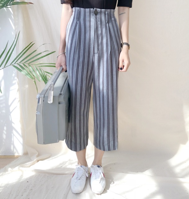 Bestie Culottes - quần culottes cạp chun sau, có túi, zipper và khuy cài