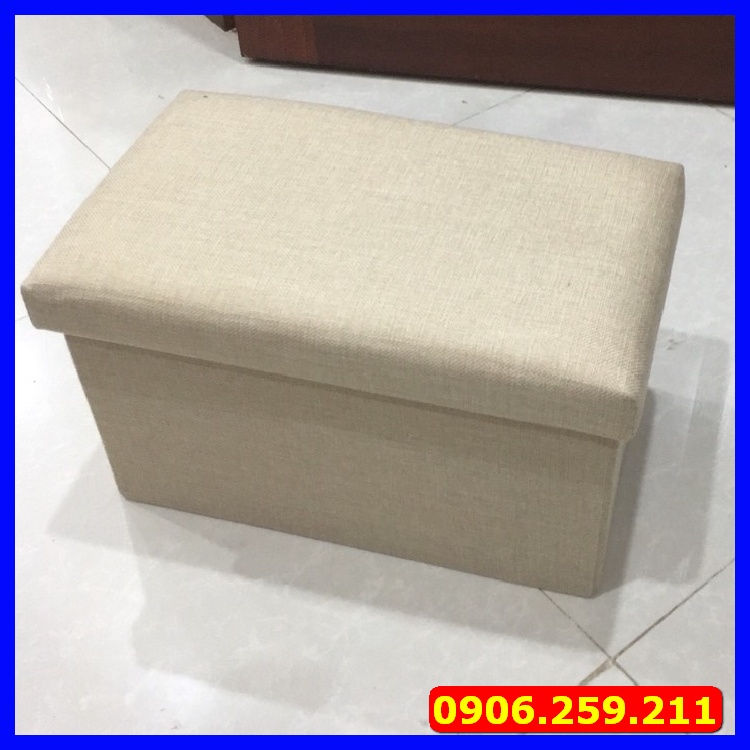 Ghế ngồi kiêm hộp đựng đồ đa năng - Tủ vải đựng đồ kiêm ghế ngồi tiện dụng