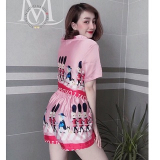 Bộ lụa satin cộc London