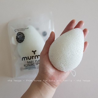 Bông Tắm Hữu Cơ Cho Bé Murmur Baby 100% Natural Konjac Sponge