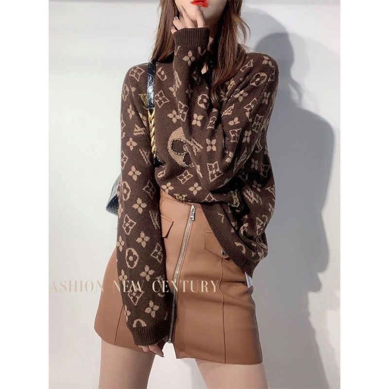 Áo sweater tay dài vải dày mềm in chữ phong cách đường phố thời trang cho nữ