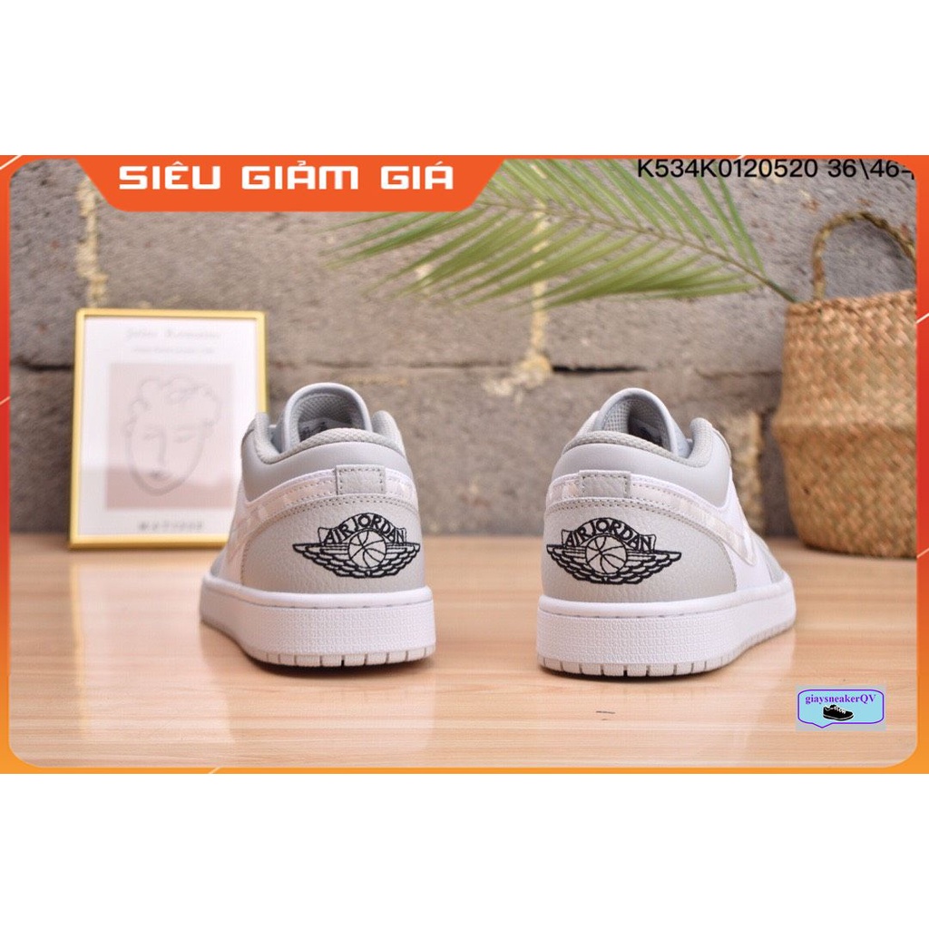 Giày thể thao Air Jordan 1 Low White Camo siêu đẹp, giá yêu thương dành cho học sinh, sinh viên