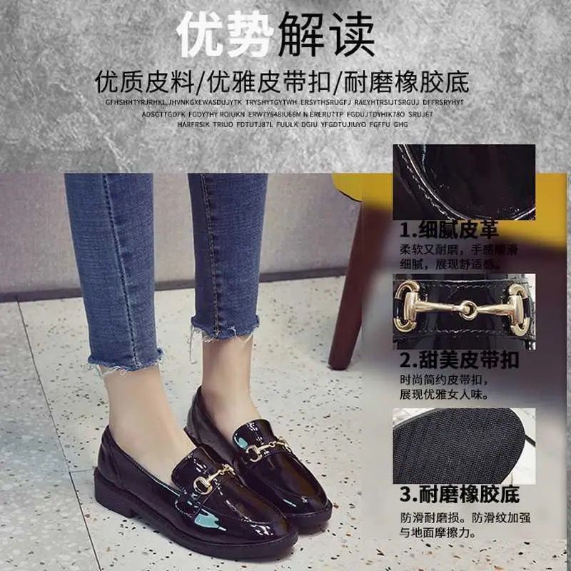 Giày Lười Chất Liệu Da Phong Cách Anh Quốc Size Lớn 41-44 Cho Nữ
