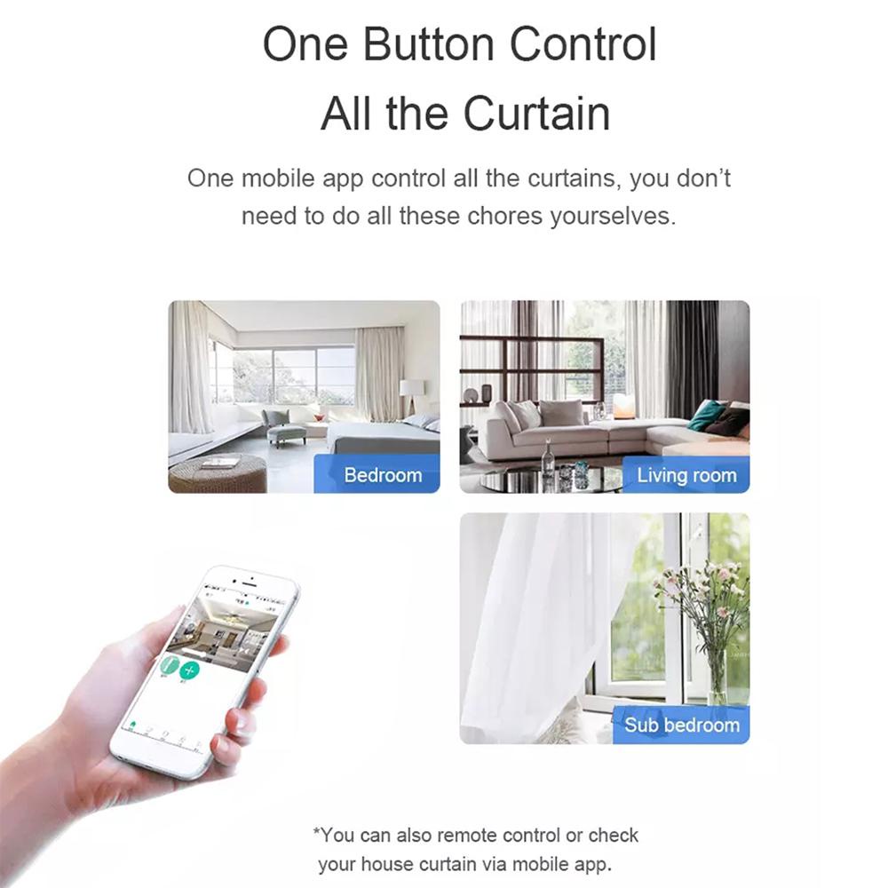 Động Cơ Rèm Wifi/Zigbee Điều Khiển BằngTuya & Smartlife , Motor Rèm Tự Động Điều Khiển Từ Xa