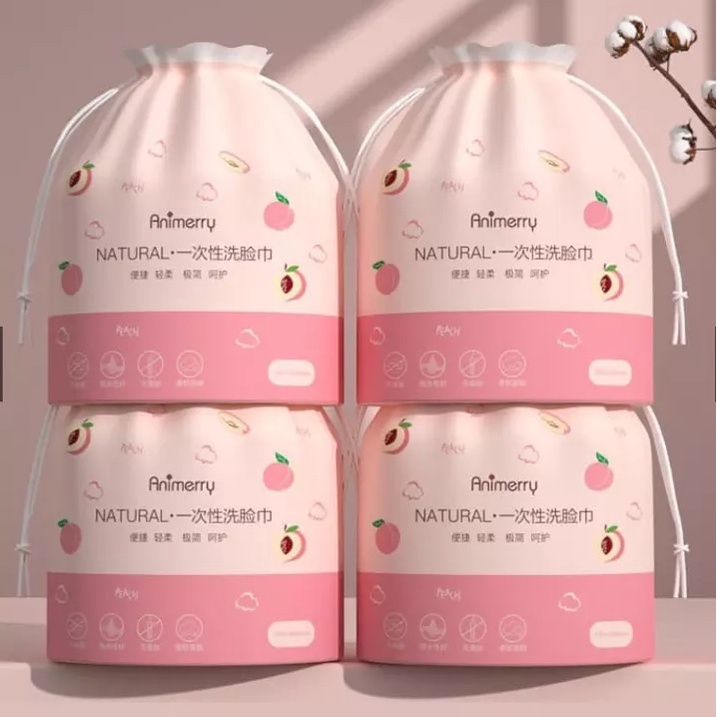 Aminerry - Khăn lau mặt khô đa năng dùng 1 lần, khăn tẩy trang 100% cotton mềm mịn