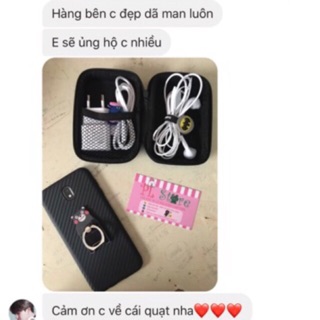Hộp đựng phụ kiện đt có khoá kéo (vali mini) hình cartoon