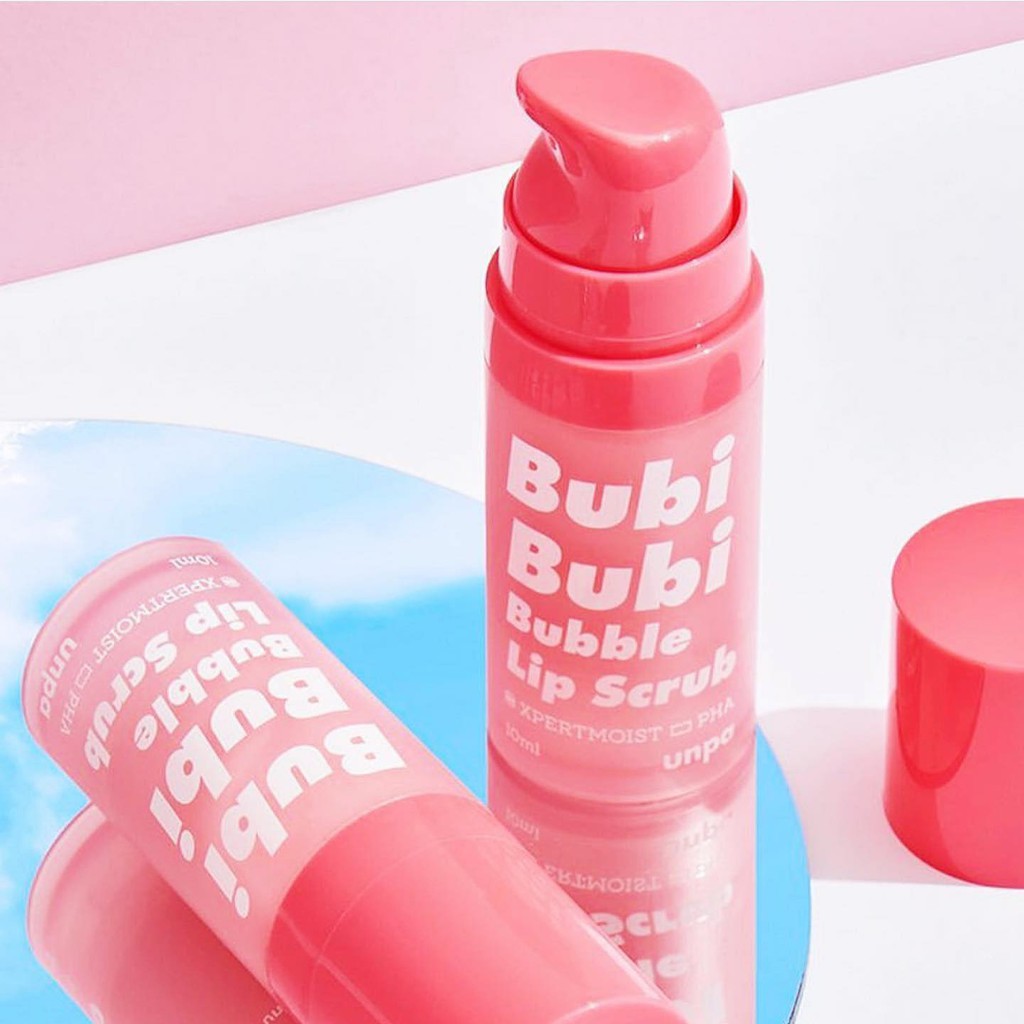 Gel tẩy da chết môi sủi bọt Bubi Bubi Lip - Tặng 1 Mặt Nạ Ngủ Môi Langie