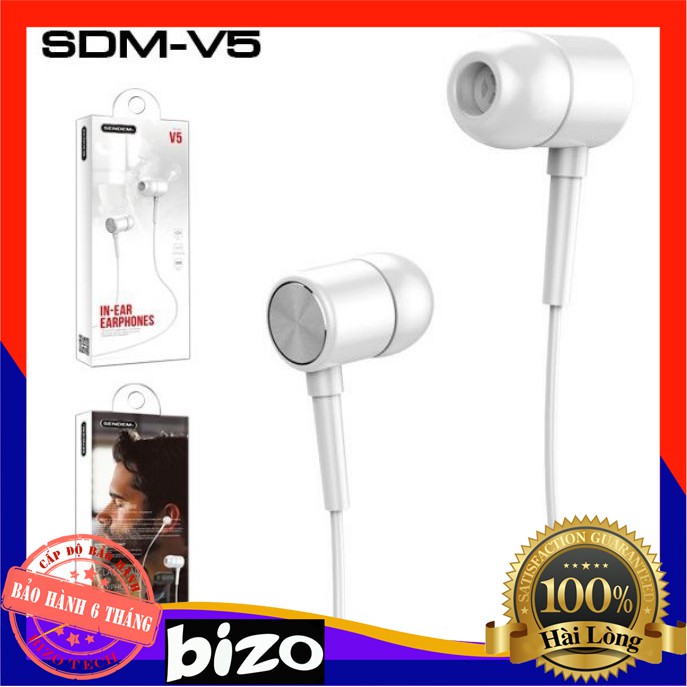 Tai nghe In-ear Super Bass SENDEM V5/SD DESIGN V5 có míc, chính hãng, bh 12 Tháng
