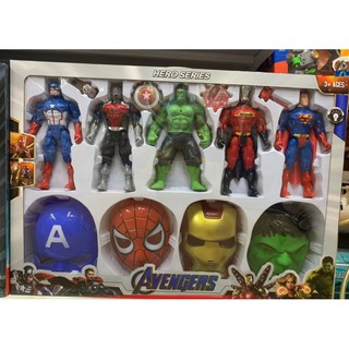 Bộ sưu tập 5 siêu nhân avengers + mặt nạ