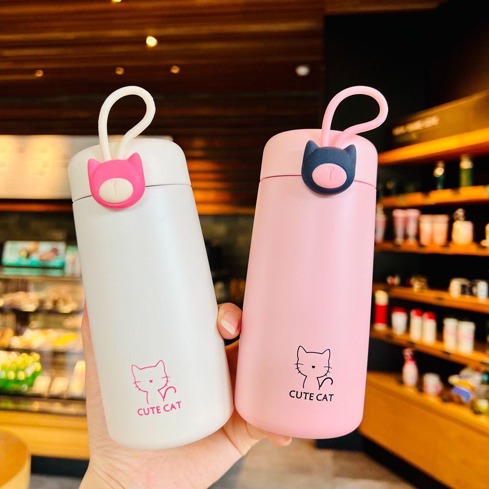 Bình Nước Giữ Nhiệt Bằng Thép Không Gỉ Hình Mèo Dễ Thương TAYLOR1 270ml