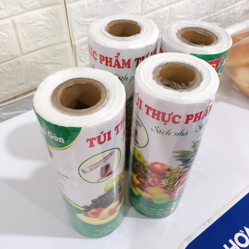 𝑭𝑹𝑬𝑬𝑺𝑯𝑰𝑷  Cuộn túi đựng thực phẩm Sài Gòn tự hủy sinh học - cuộn 25cm x 35cm x 0,5kg