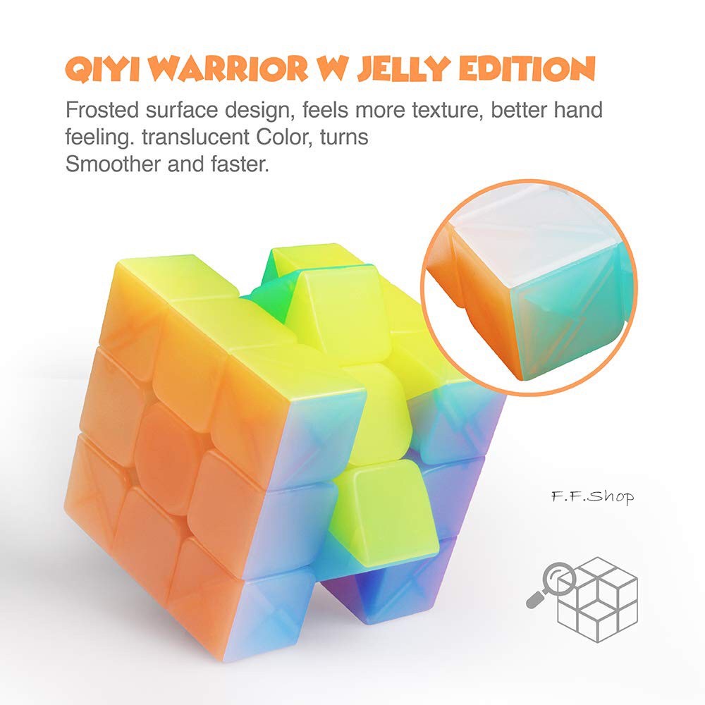 Qiyi Warrior W Jelly Khối Rubik 3x3 3x3x3 Đồ Chơi Rèn Luyện Trí Não