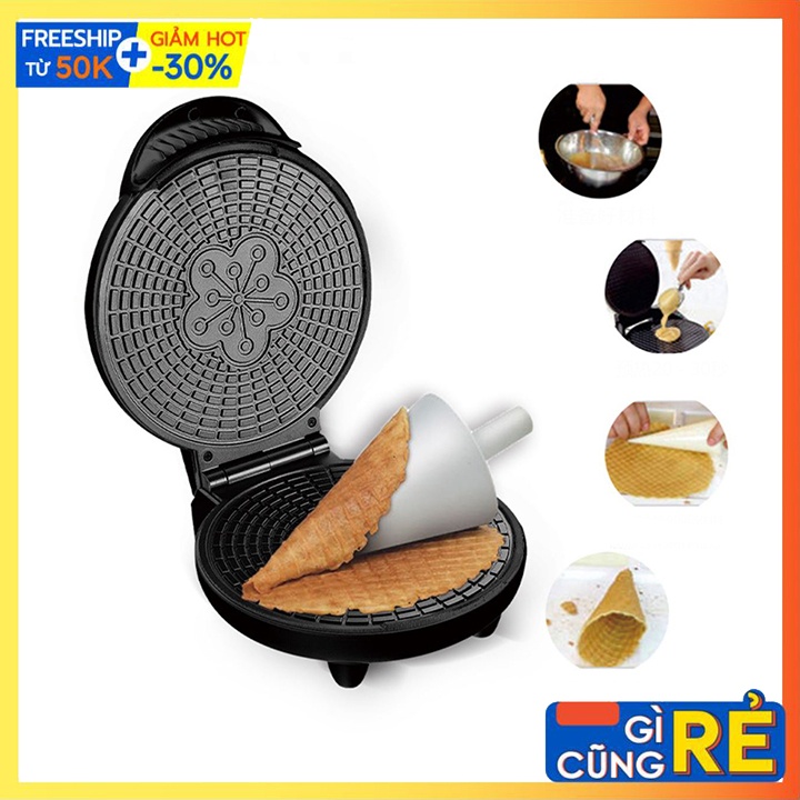 Máy làm ốc quế cuộn nón - Dụng cụ làm bánh quế SOKANY