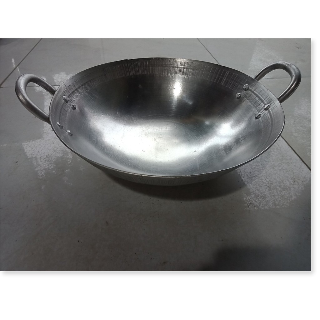 chảo nhôm công nghiệp chuyên dụng cho nhà hàng, khách sạn, bếp ăn tập thể- 55cm (2,5kg)