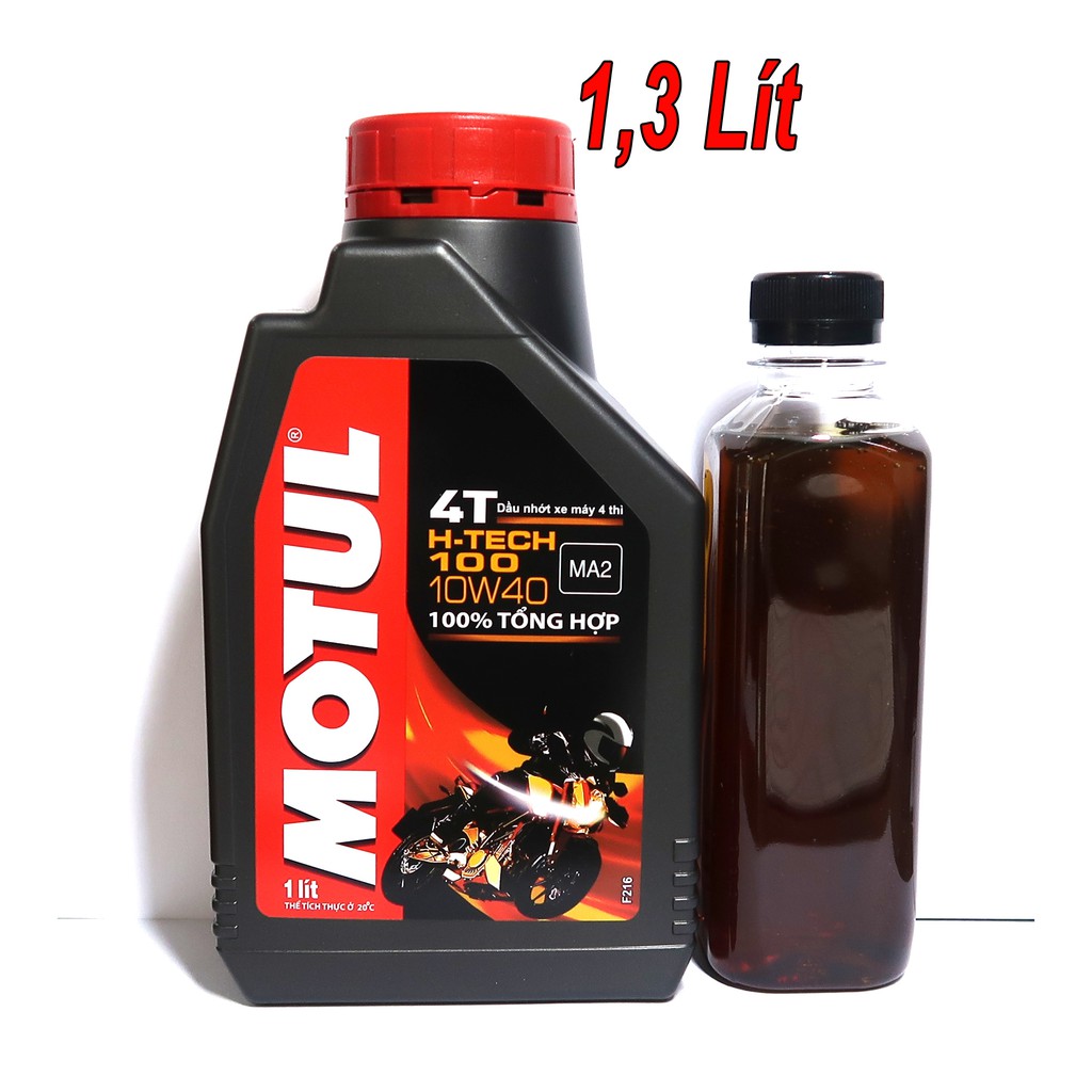 1L3 Nhớt Motul H-TECH 10w40 Tổng Hợp Cho Raider, Satria, GSX, ...