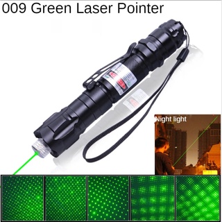 Laser009 có kẹp bút Công tắc nút nhấn Đèn pin Laser xanh